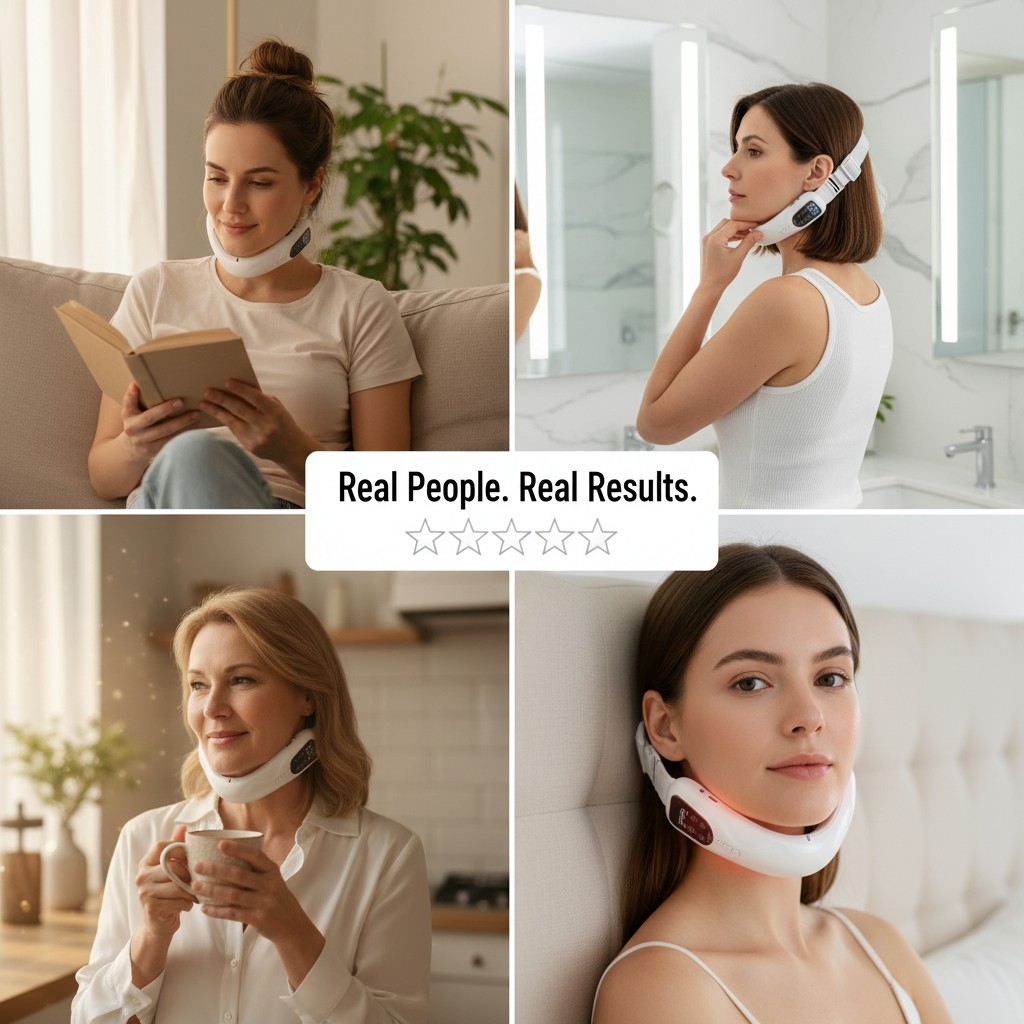 FaceSculpt Pro – 8 Modes Double Chin Reducer & Jawline Definer