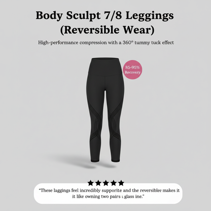 Body Sculpt 7/8 Leggings (Reversible Wear)