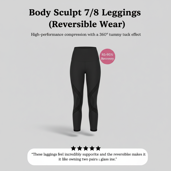 Body Sculpt 7/8 Leggings (Reversible Wear)
