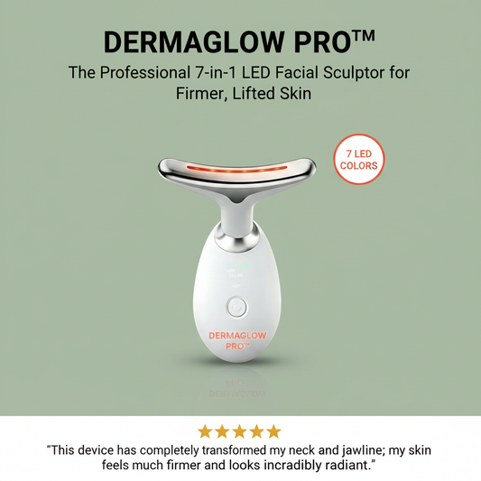 DermaGlow Pro™ 7-in-1 LED Facial Sculptor