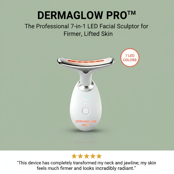 DermaGlow Pro™ 7-in-1 LED Facial Sculptor