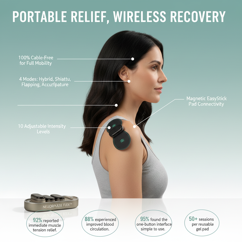 NeuroPulse Flex™ - Wireless Electrical Muscle Stimulator