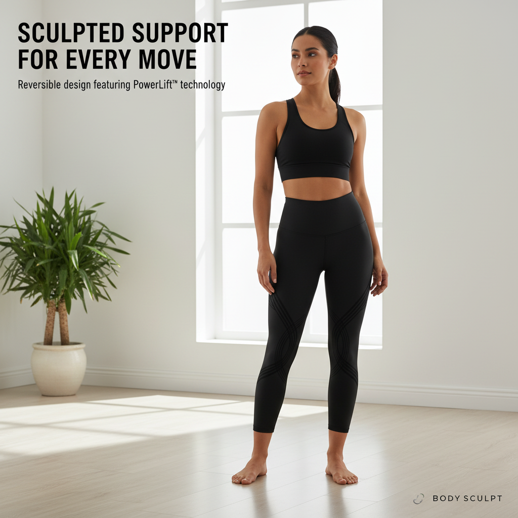 Body Sculpt 7/8 Leggings (Reversible Wear)